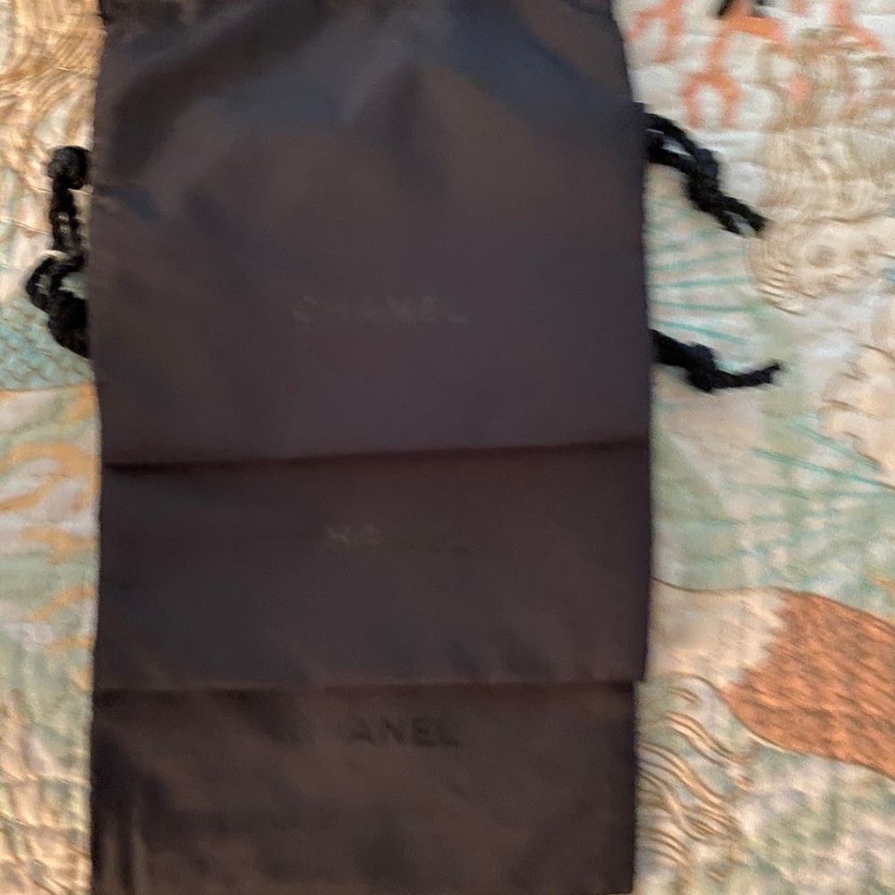Lot of 3 Chanel drawstring bags